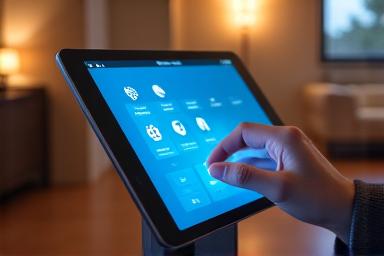 Control de hogar inteligente en una tablet
